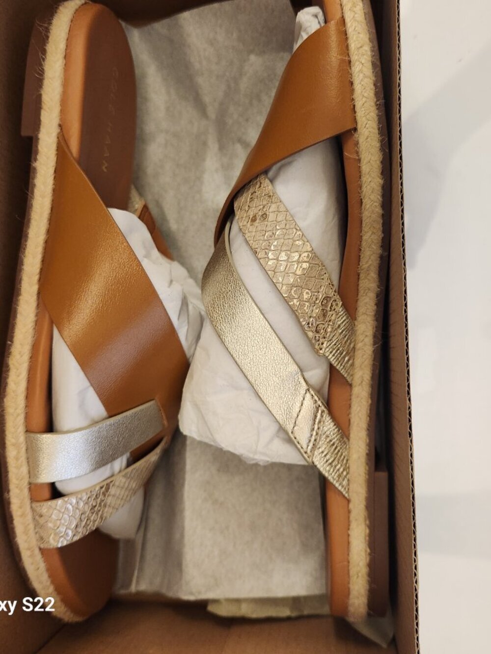 Cole Haan Leather Multi Strap Slide Sandals. NIB. Size 7 - Picture 11 of 12